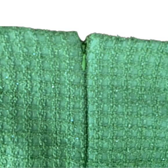 Alexia Admor Green Tweed Mini Skirt Size 12 - Picture 3 of 5